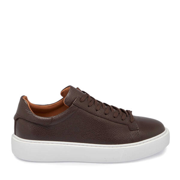 Kahverengi Deri Erkek Sneaker - E24S1AY56961-A42 - 3
