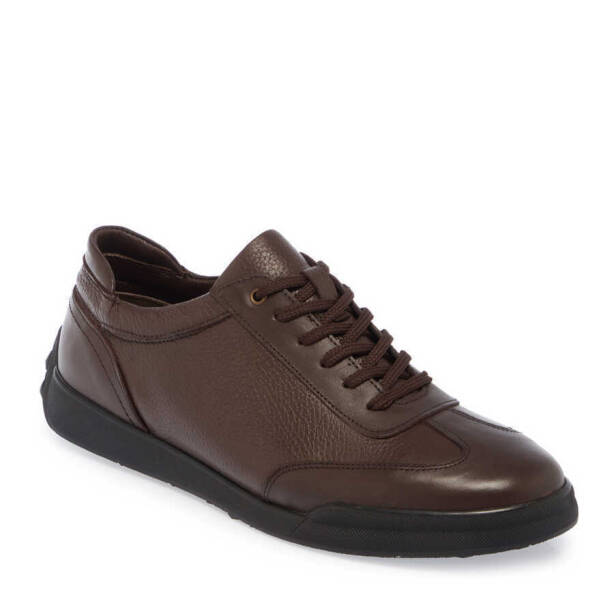 Kahverengi Deri Erkek Sneaker - E24S1AY57009-A42 