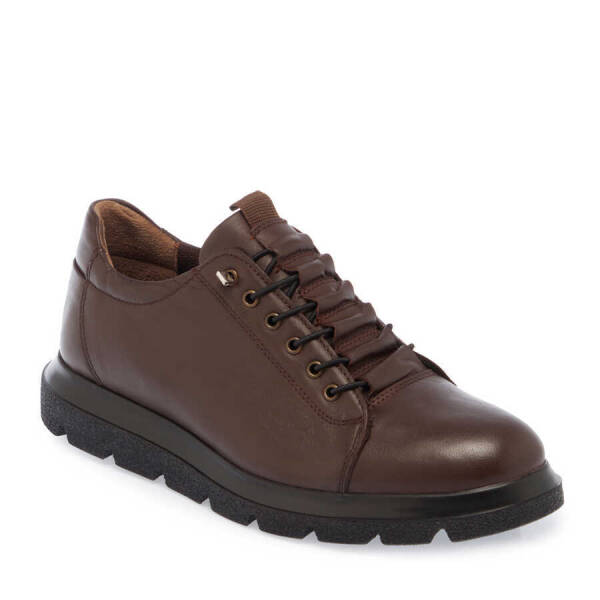 Kahverengi Deri Erkek Sneaker - E24S1AY57010-A24 - 1