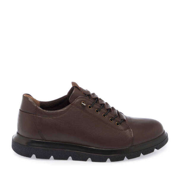Kahverengi Deri Erkek Sneaker - E24S1AY57010-A24 - 3