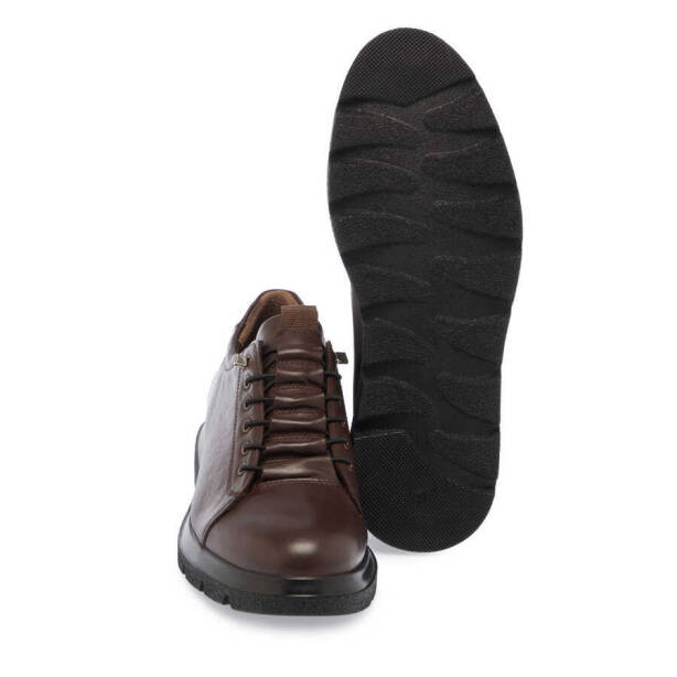 Kahverengi Deri Erkek Sneaker - E24S1AY57010-A24 - 4