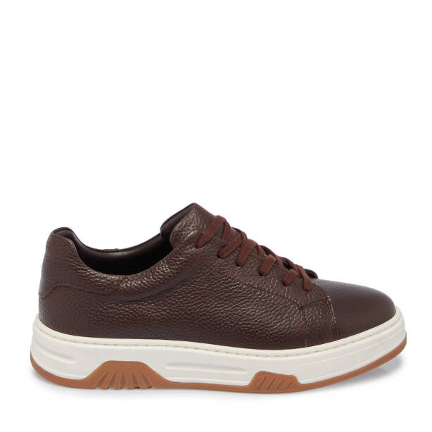 Kahverengi Deri Erkek Sneaker - E24S1AY57024-A42 - Tergan