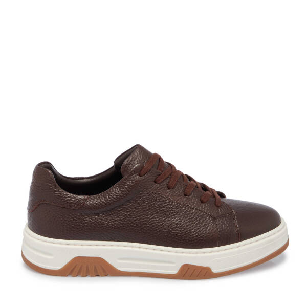 Kahverengi Deri Erkek Sneaker - E24S1AY57024-A42 - 3