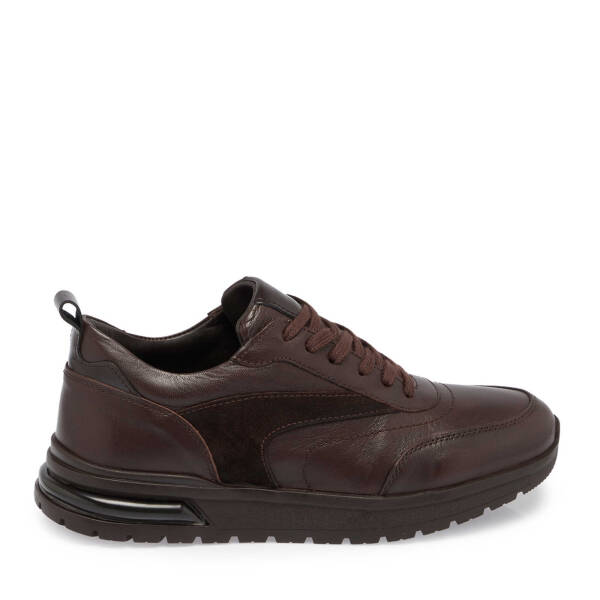 Kahverengi Deri Erkek Sneaker - E24S1AY57026-A24 - 3