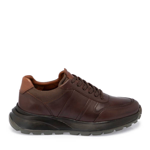 Kahverengi Deri Erkek Sneaker - E24S1AY57056-A24 - 3