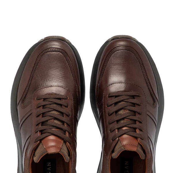 Kahverengi Deri Erkek Sneaker - E24S1AY57056-A24 - 5