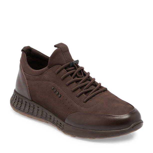 Kahverengi Deri Erkek Sneaker - E24S1AY57079-B37 - 1