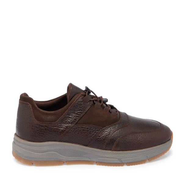 Kahverengi Deri Erkek Sneaker - E24S1AY57094-A24 - 3