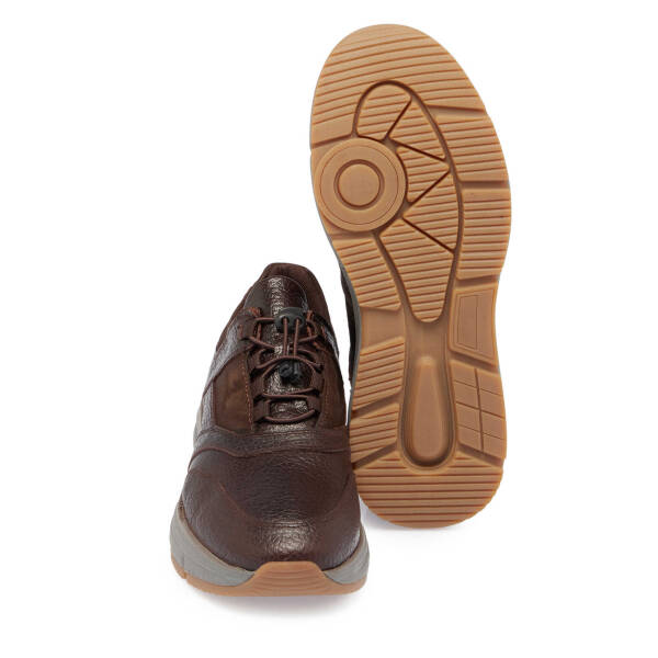 Kahverengi Deri Erkek Sneaker - E24S1AY57094-A24 - 4