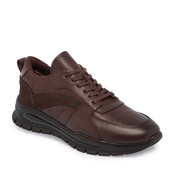 Kahverengi Deri Erkek Sneaker - E24S1AY57095-A24 - 1