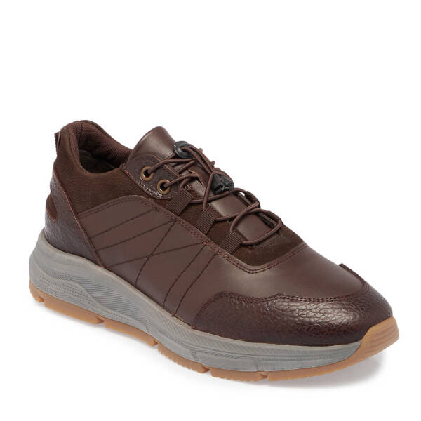 Kahverengi Deri Erkek Sneaker - E24S1AY57096-A24 - 1