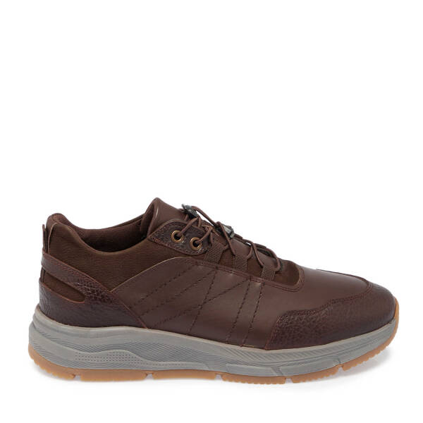 Kahverengi Deri Erkek Sneaker - E24S1AY57096-A24 - 3
