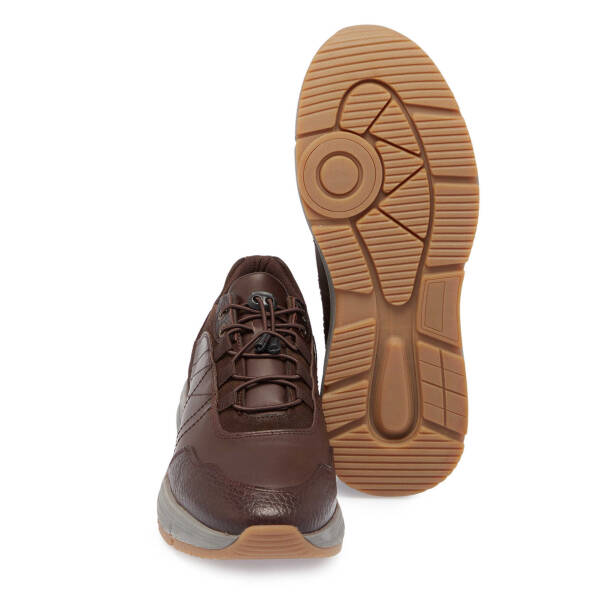 Kahverengi Deri Erkek Sneaker - E24S1AY57096-A24 - 4