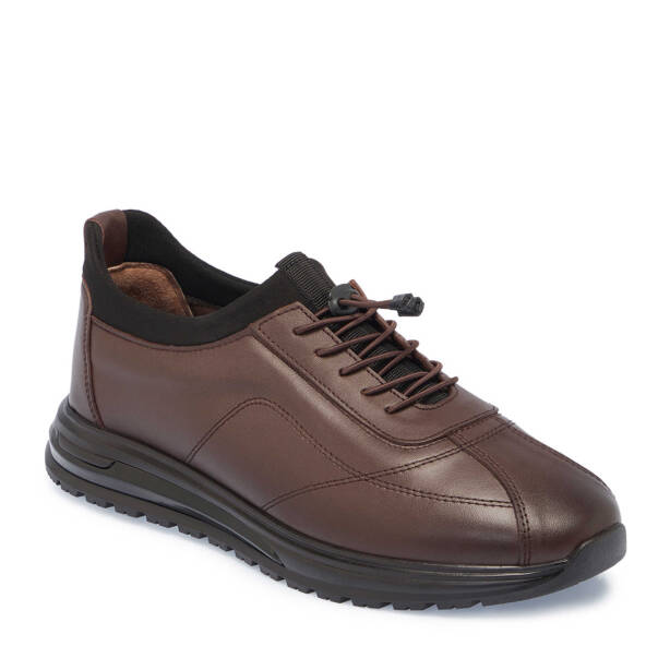 Kahverengi Deri Erkek Sneaker - E24S1AY57099-A24 - 1