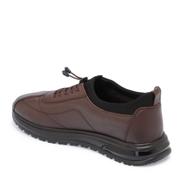 Kahverengi Deri Erkek Sneaker - E24S1AY57099-A24 - 2