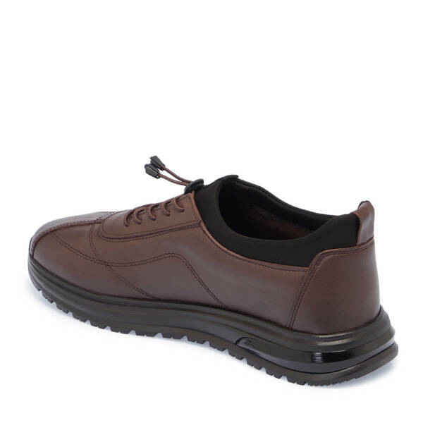 Kahverengi Deri Erkek Sneaker - E24S1AY57099-A24 - 2