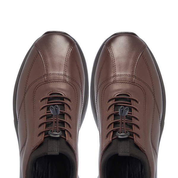 Kahverengi Deri Erkek Sneaker - E24S1AY57099-A24 - 5