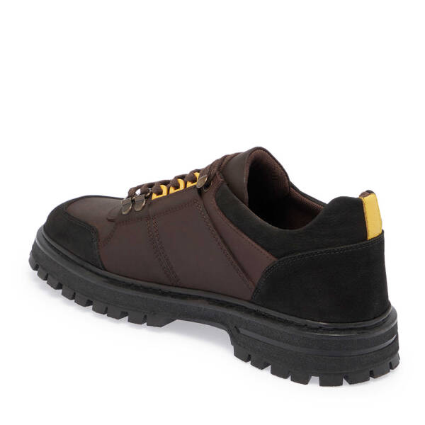 Kahverengi Deri Erkek Sneaker - E24S1AY57100-A24 - 2