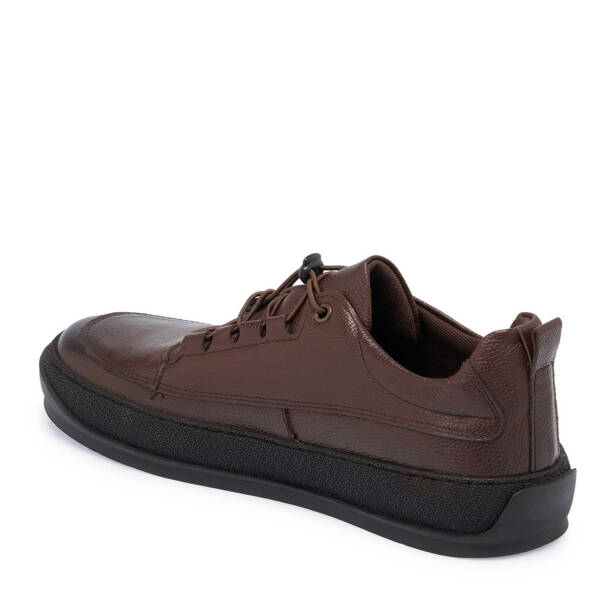 Kahverengi Deri Erkek Sneaker - E24S1AY57137-A24 - 2