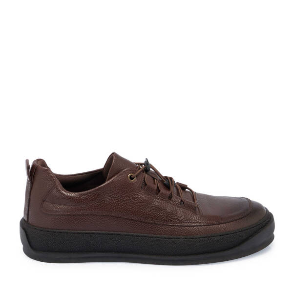Kahverengi Deri Erkek Sneaker - E24S1AY57137-A24 - 3