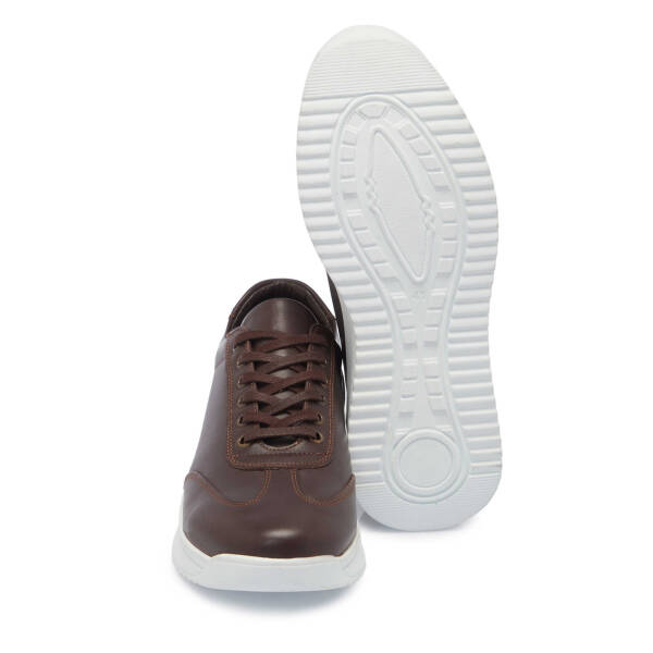 Kahverengi Deri Erkek Sneaker - E25I1AY57304-A24 - 4