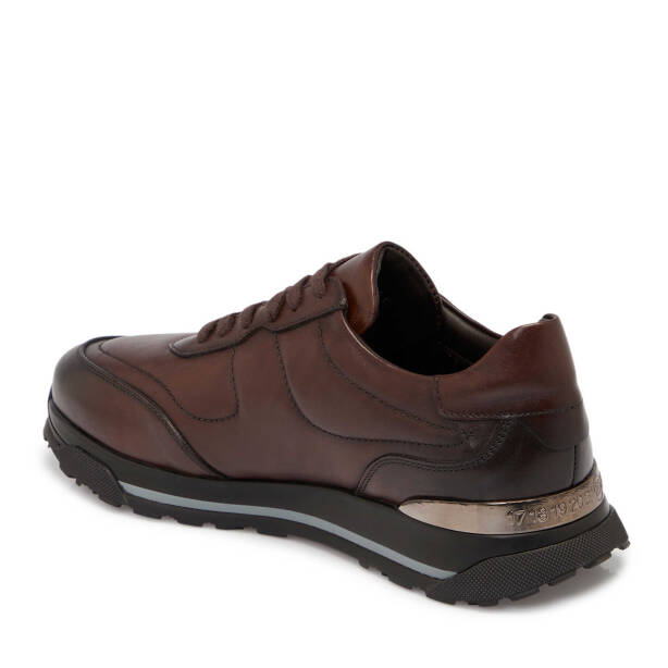 Kahverengi Deri Erkek Sneaker - E25S1AY57379-A24 - 2