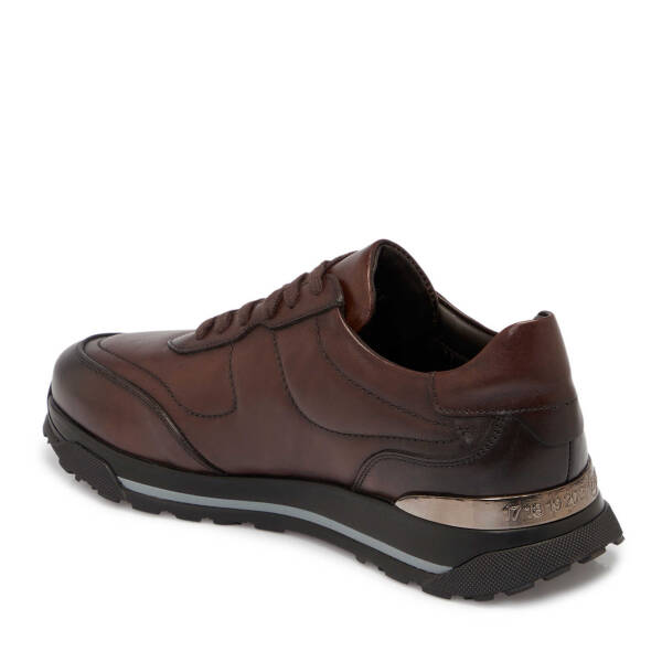 Kahverengi Deri Erkek Sneaker - E25S1AY57379-A24 - 2