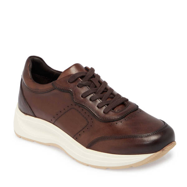 Kahverengi Deri Erkek Sneaker - E25S1AY57380-A24 - 1
