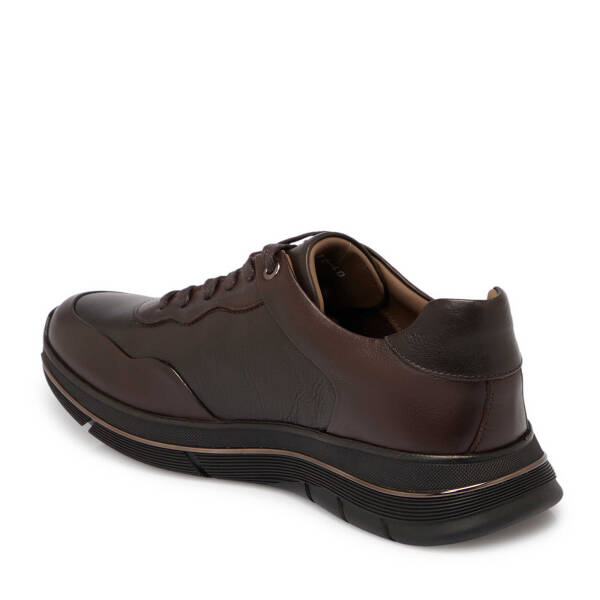 Kahverengi Deri Erkek Sneaker - E25S1AY57392-A24 - 2