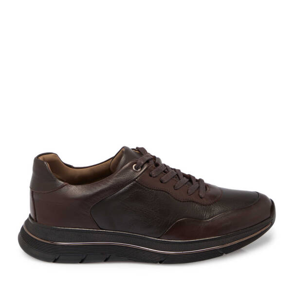 Kahverengi Deri Erkek Sneaker - E25S1AY57392-A24 - 3