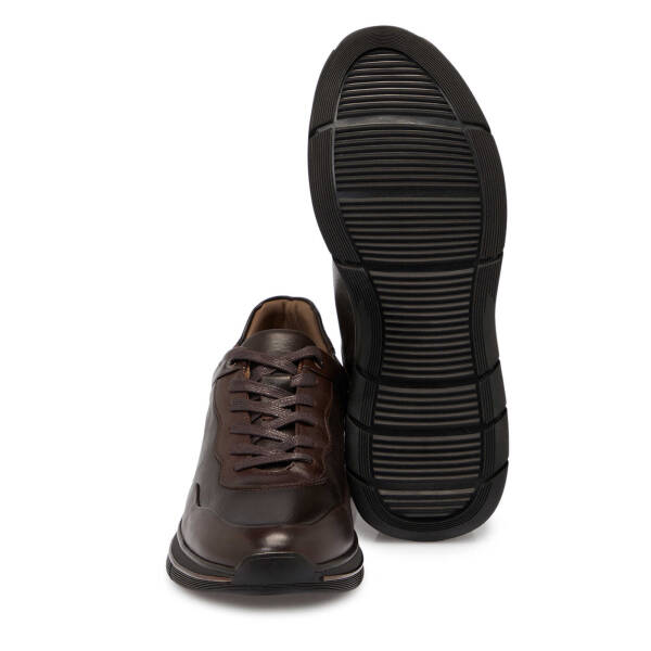 Kahverengi Deri Erkek Sneaker - E25S1AY57392-A24 - 4