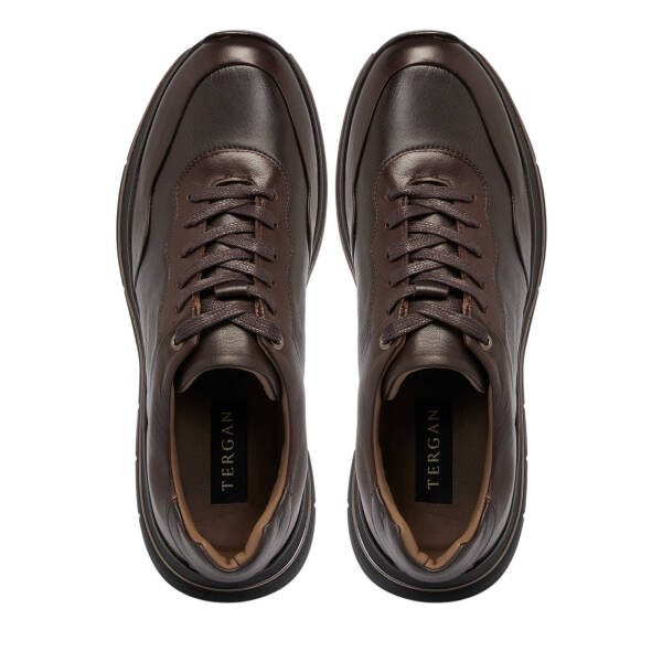 Kahverengi Deri Erkek Sneaker - E25S1AY57392-A24 - 5