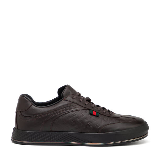 Kahverengi Hakiki Deri Erkek Sneaker - E25S1AY57393-A24 