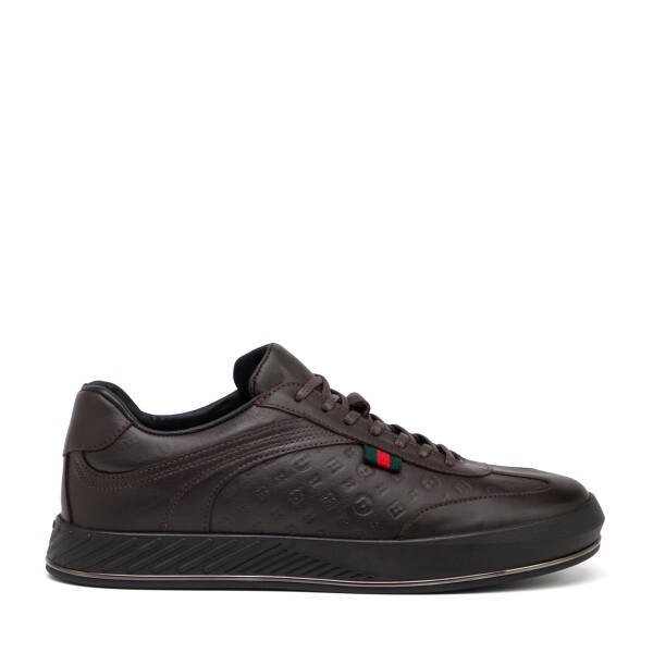Kahverengi Hakiki Deri Erkek Sneaker - E25S1AY57393-A24 - 1