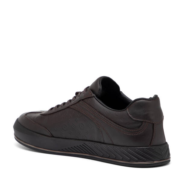 Kahverengi Hakiki Deri Erkek Sneaker - E25S1AY57393-A24 - 4