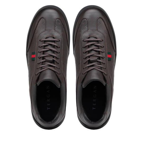 Kahverengi Hakiki Deri Erkek Sneaker - E25S1AY57393-A24 - 5