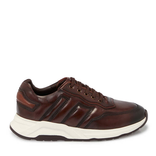 Kahverengi Deri Erkek Sneaker - E25S1AY57402-A24 - 3