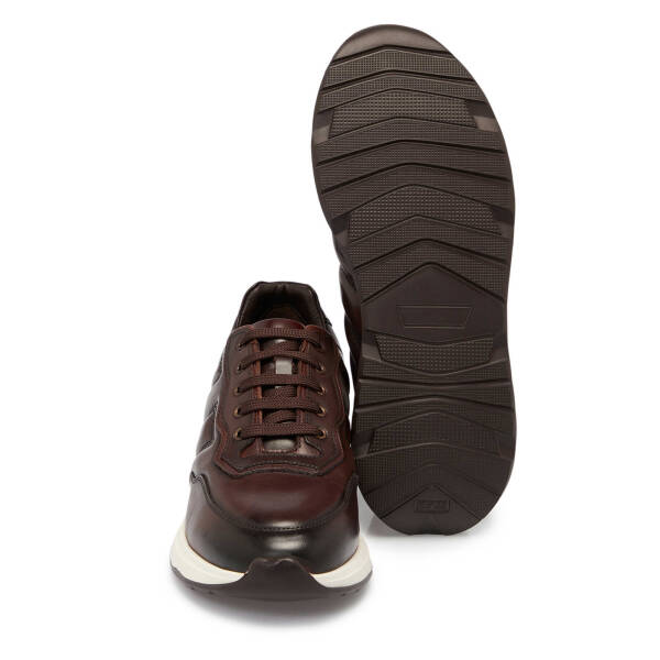 Kahverengi Deri Erkek Sneaker - E25S1AY57402-A24 - 4