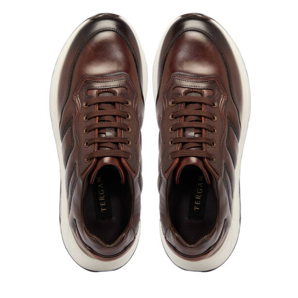 Kahverengi Deri Erkek Sneaker - E25S1AY57402-A24 - 5