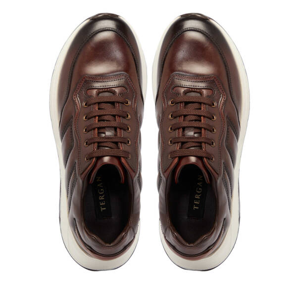 Kahverengi Deri Erkek Sneaker - E25S1AY57402-A24 - 5
