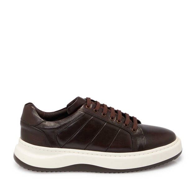 Kahverengi Deri Erkek Sneaker - E25S1AY57404-A24 - 3