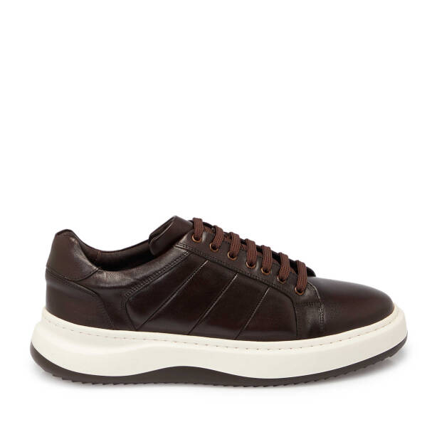 Kahverengi Deri Erkek Sneaker - E25S1AY57404-A24 - 3