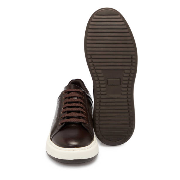 Kahverengi Deri Erkek Sneaker - E25S1AY57404-A24 - 4