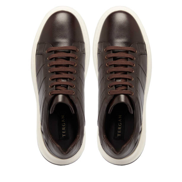 Kahverengi Deri Erkek Sneaker - E25S1AY57404-A24 - 5