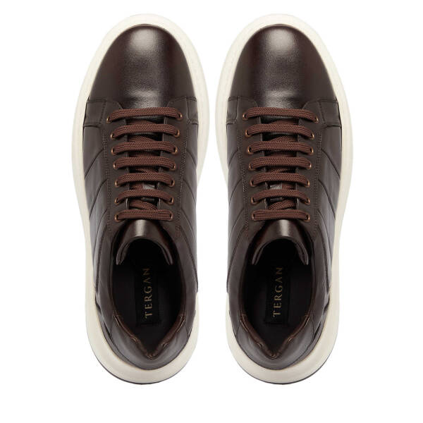 Kahverengi Deri Erkek Sneaker - E25S1AY57404-A24 - 5
