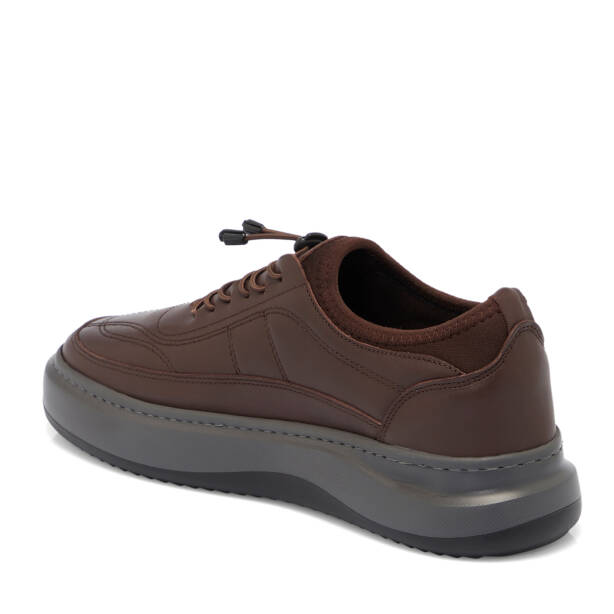 Kahverengi Deri Erkek Sneaker - E25S1AY57414-A24 - 2