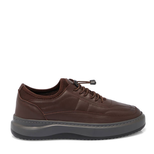 Kahverengi Deri Erkek Sneaker - E25S1AY57414-A24 - 3