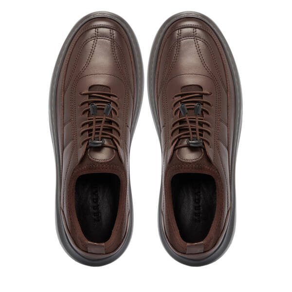 Kahverengi Deri Erkek Sneaker - E25S1AY57414-A24 - 5