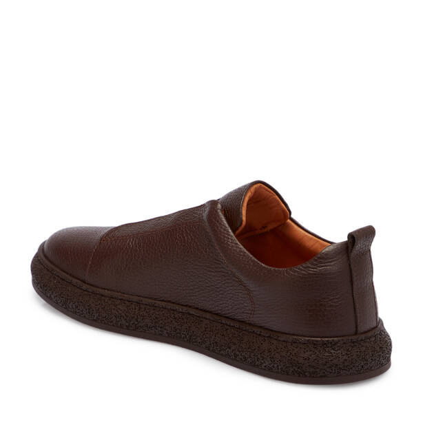 Kahverengi Deri Erkek Sneaker - E25S1AY57423-A42 - 2