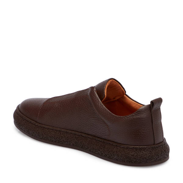 Kahverengi Deri Erkek Sneaker - E25S1AY57423-A42 - 2
